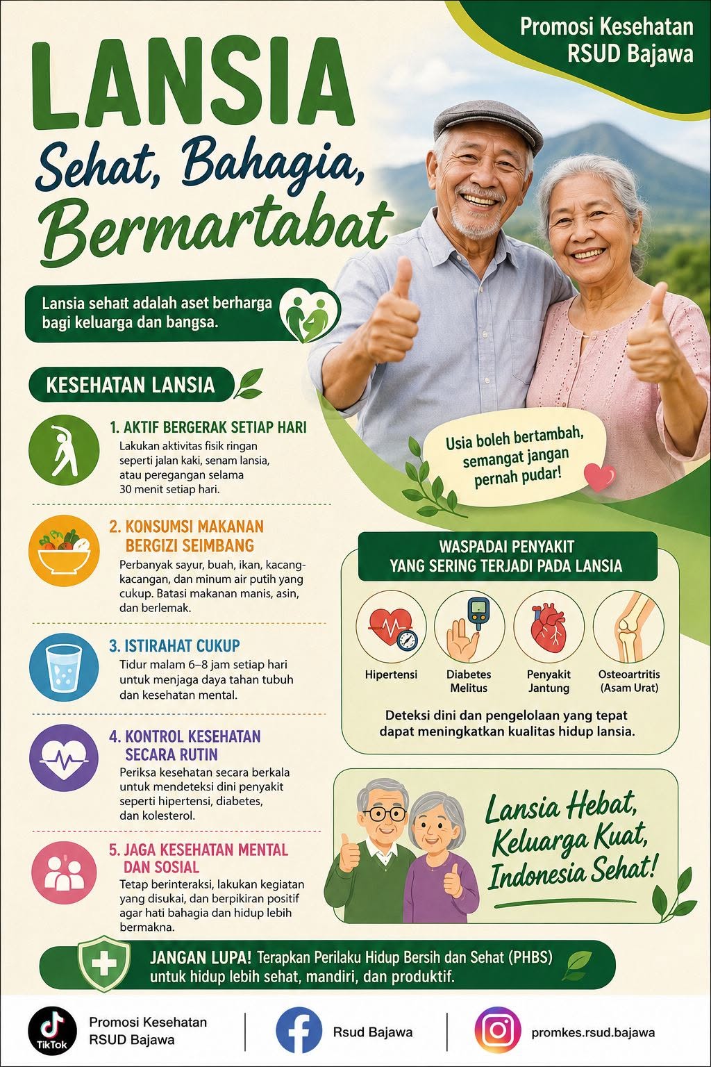 Lansia Sehat, Bahagia, dan Bermartabat: Kunci Menjalani Usia Senja yang Berkualitas
